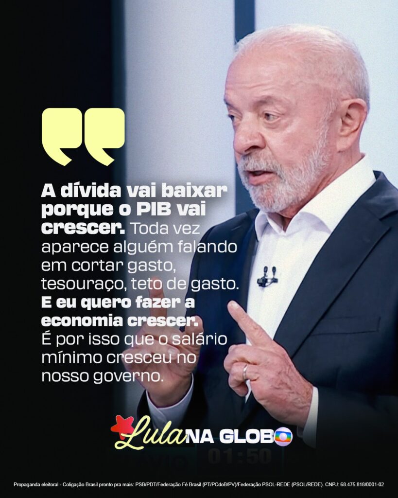 A ECONOMIA CRESCE NO GOVERNO LULA