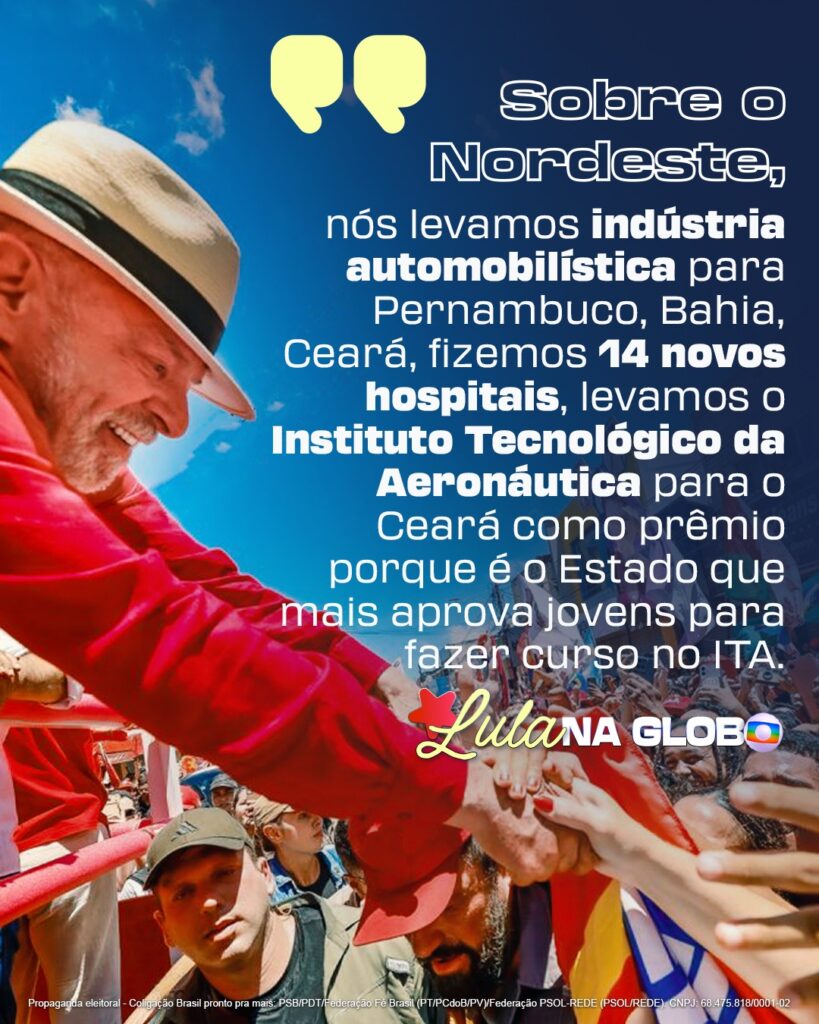 DE NORDESTE O LULA ENTENDE