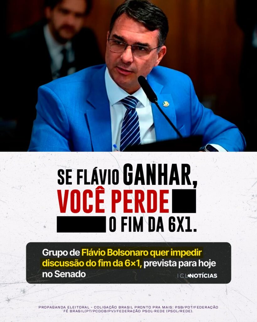 FLAVIO NÃO QUER O FIM DA 6X1